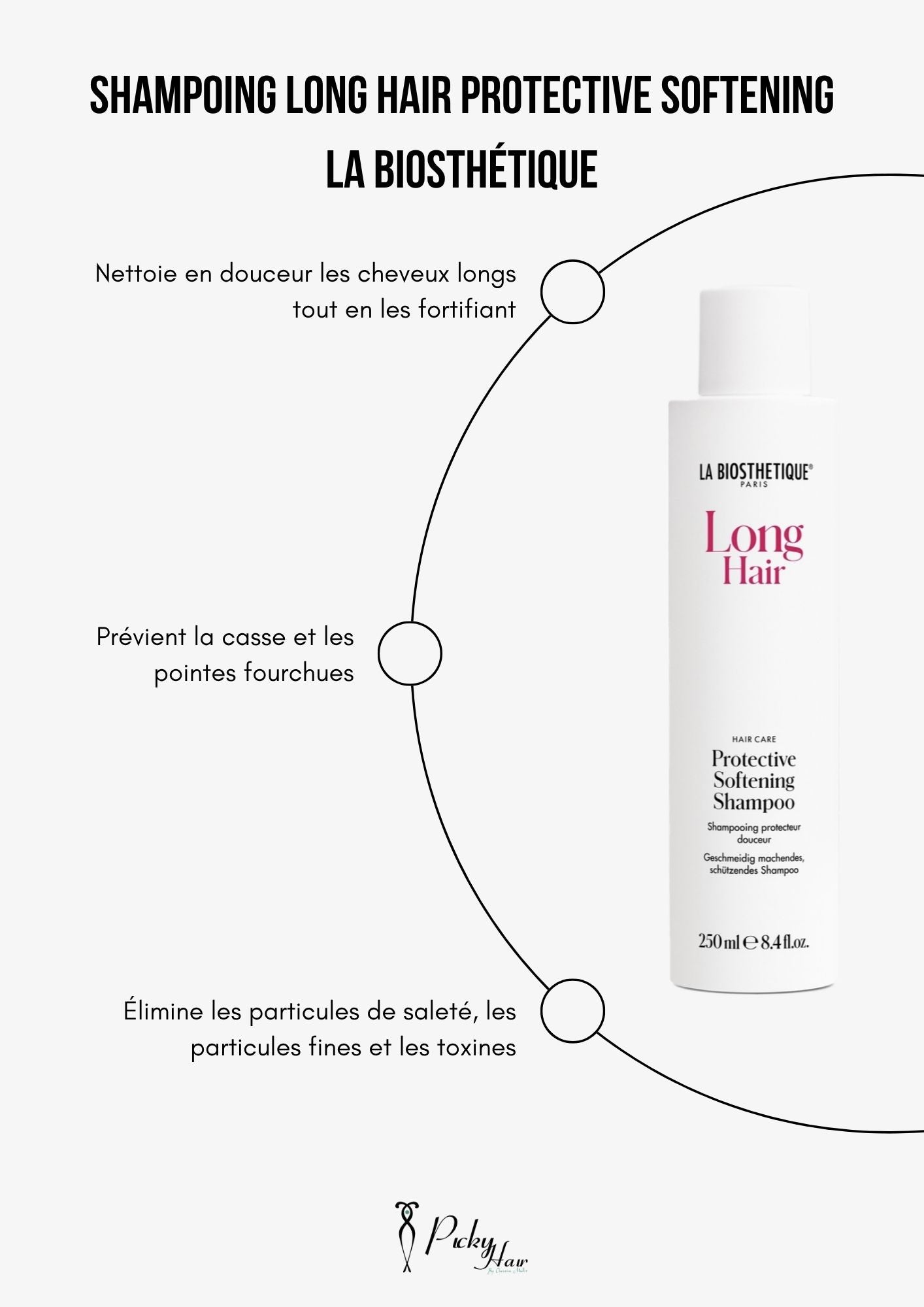 Shampoing Long Hair Douceur La Biosthétique protege, reims picky hair