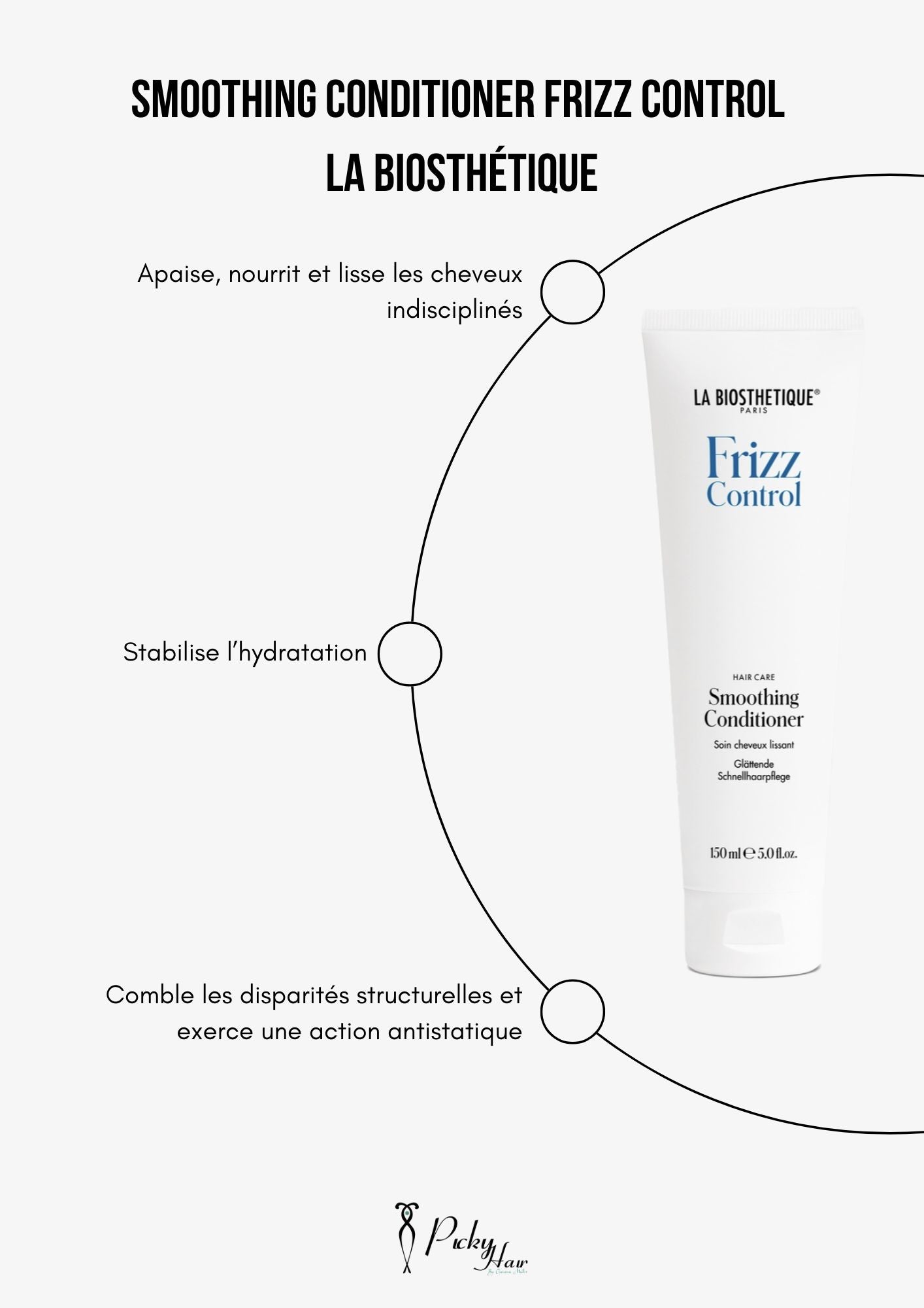 conditioner pour cheveux bouclés, la biostethique picky hair reims