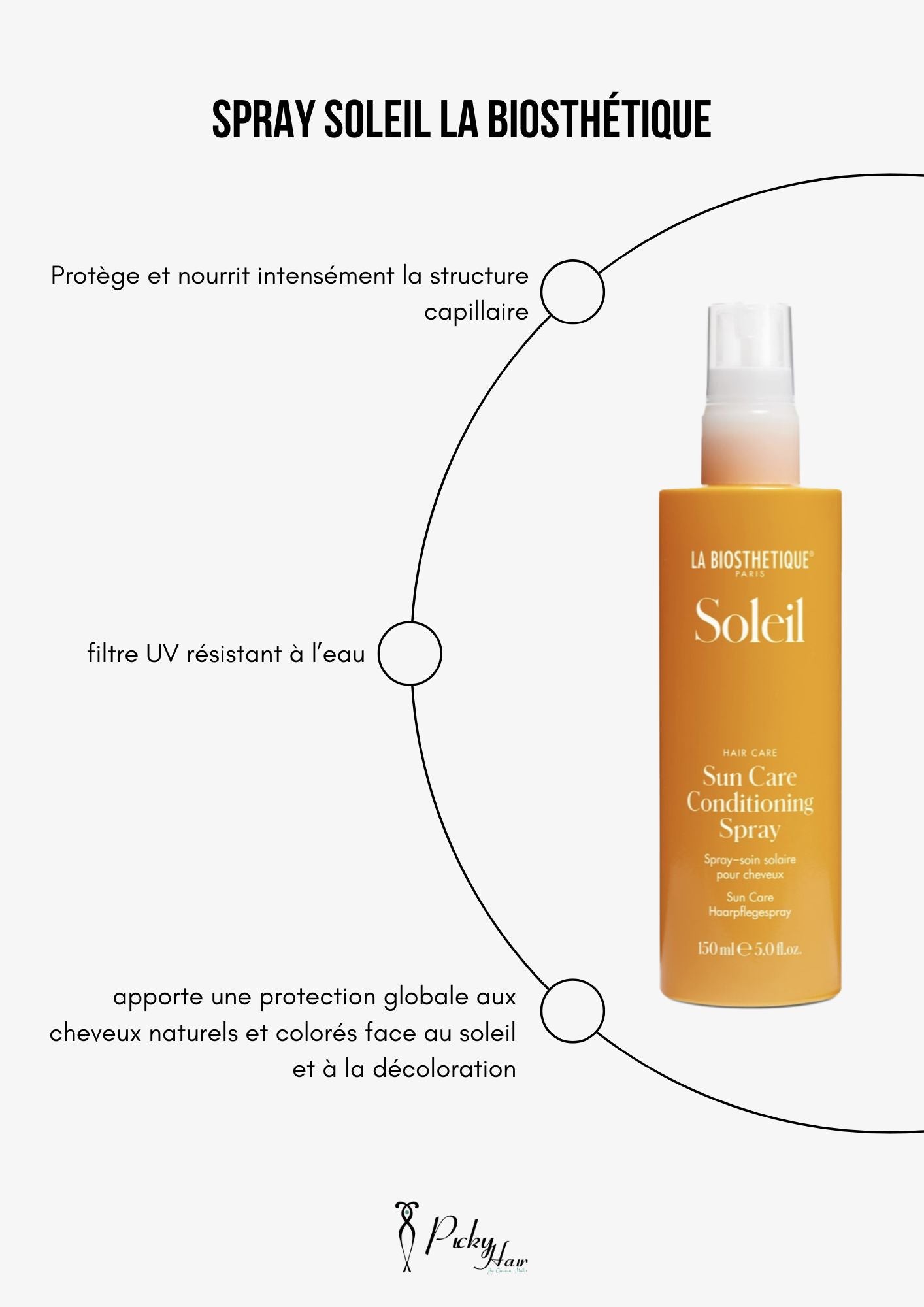 spray cheveux après soleil hair care la biostethique reims