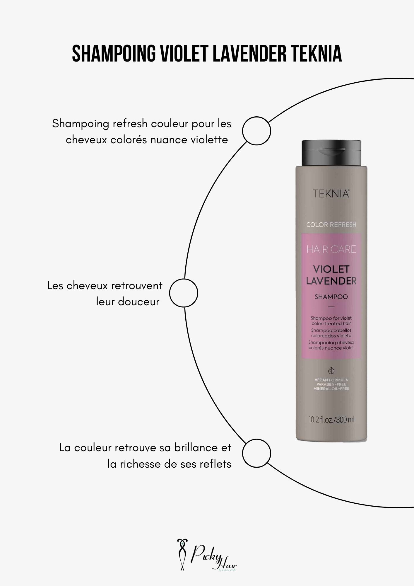 shampoing violet lavender Teknia Lakmé picky hair reims