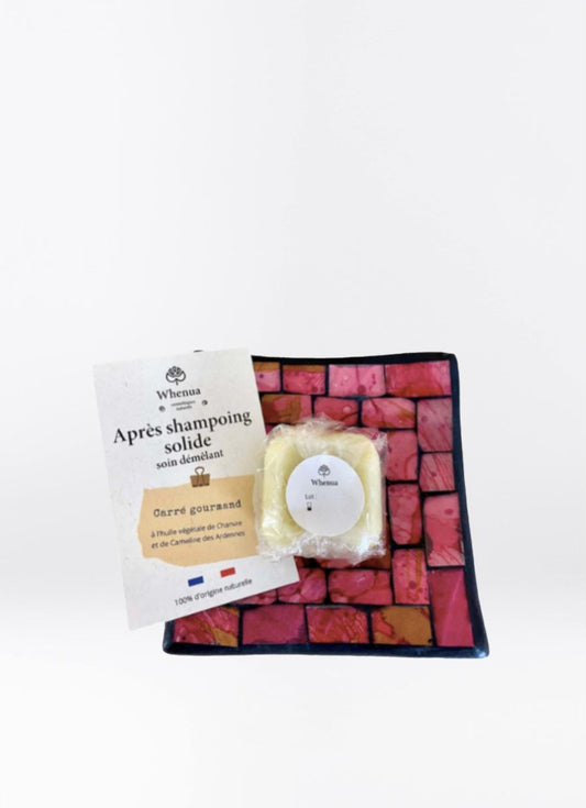 Après shampoing solide Whenua naturel démêlant picky hair reims 