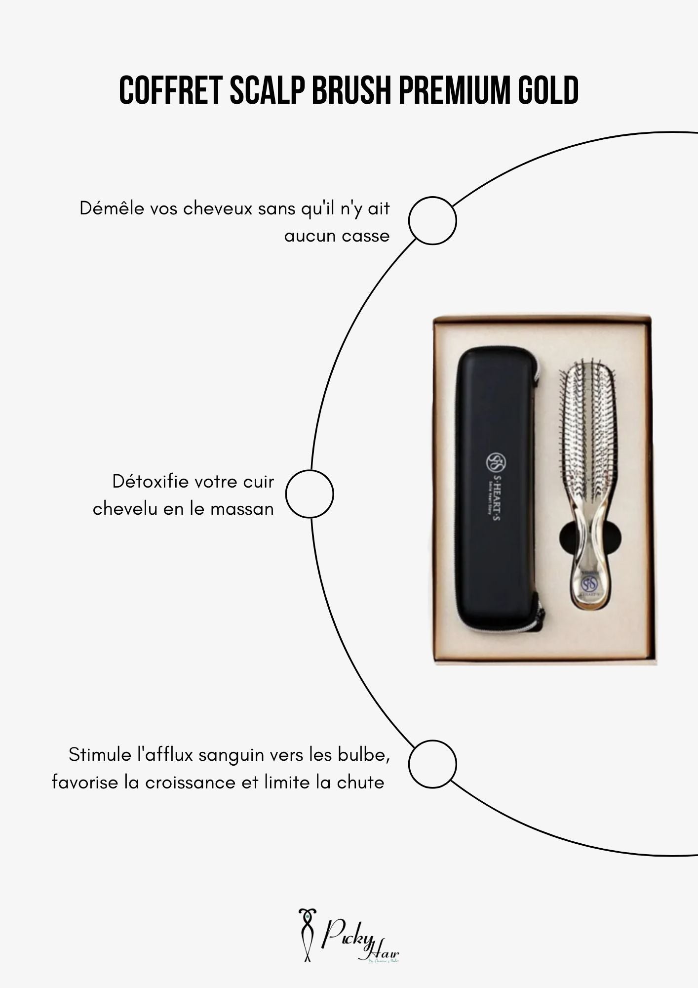 Scalp Brush coffret cuir chevelu, picky hair reims