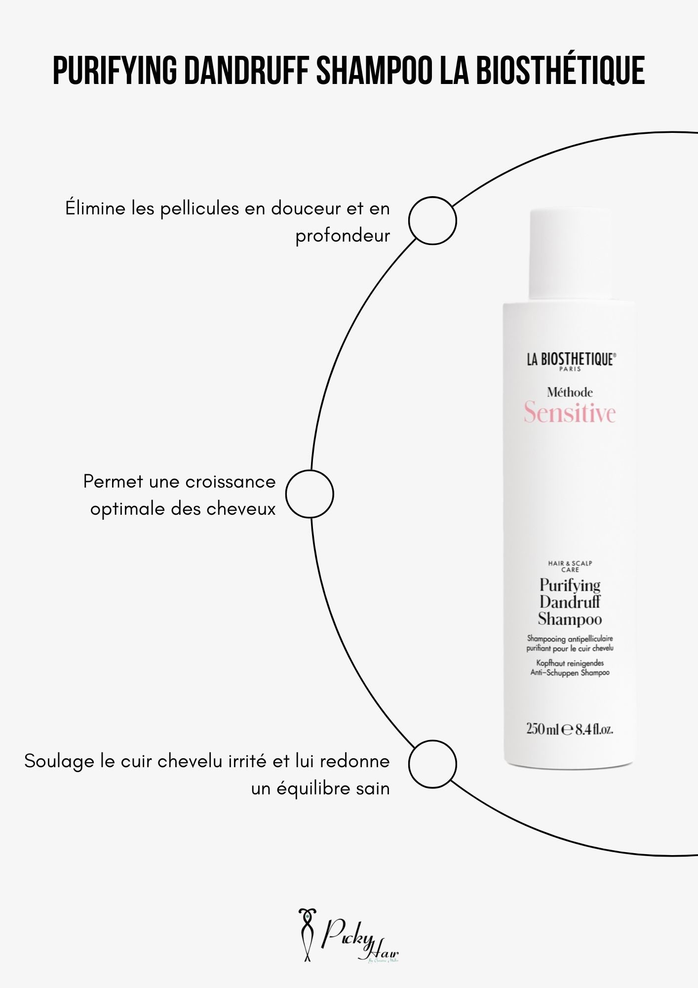 shampoing antipelliculaire, cuir chevelu, la biostethique