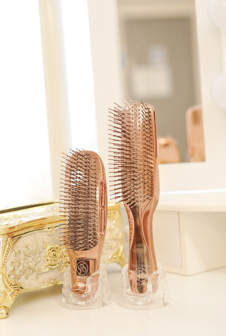 Scalp Brush s heart mini cuir chevelu Reims picky hair visagisme soin