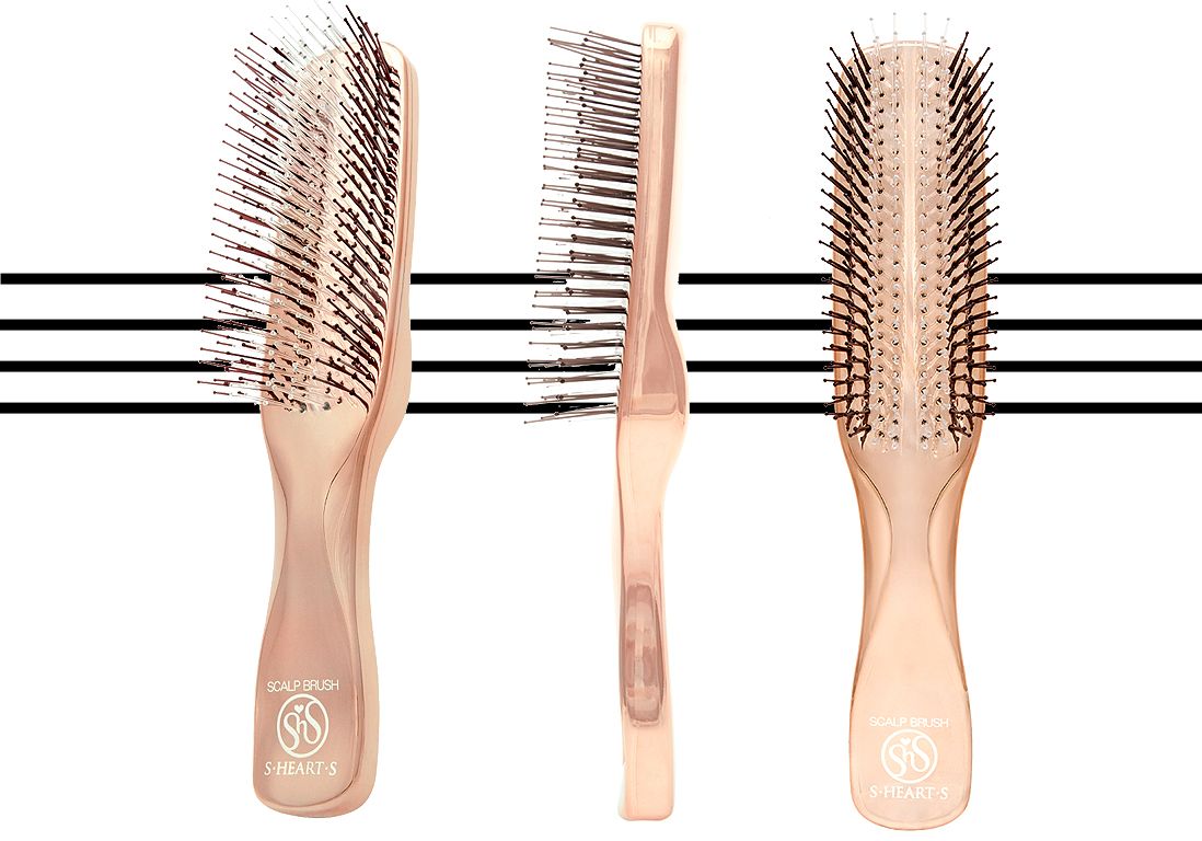 Scalp Brush S heart cuir chevelu massage reims