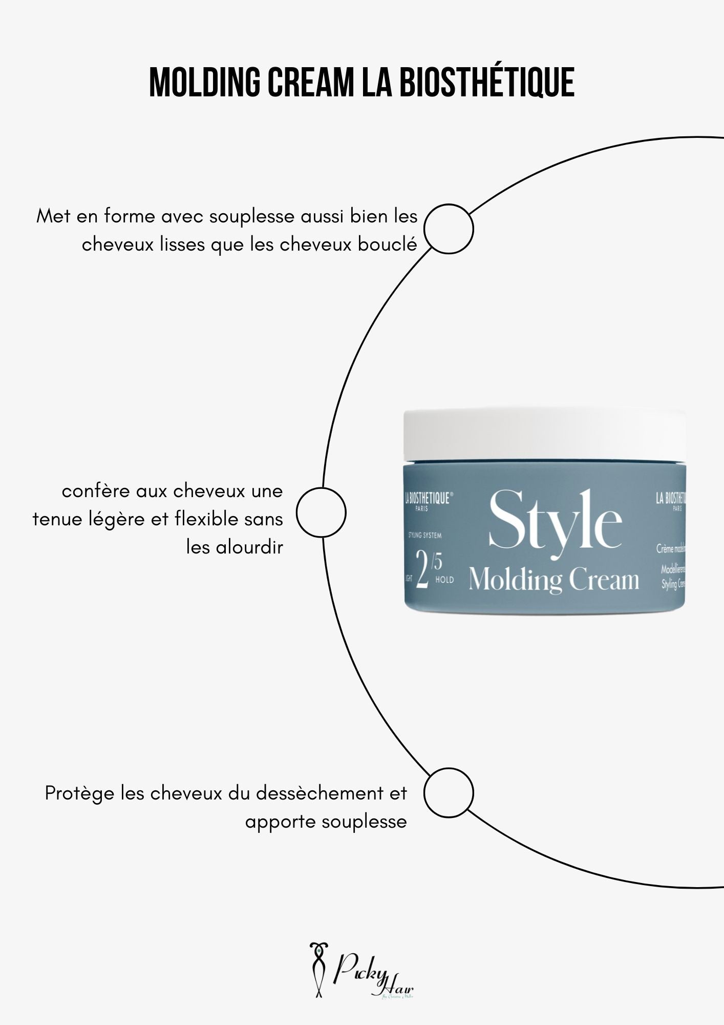 Molding Cream La Biosthétique sculpte cheveux picky hair reims 