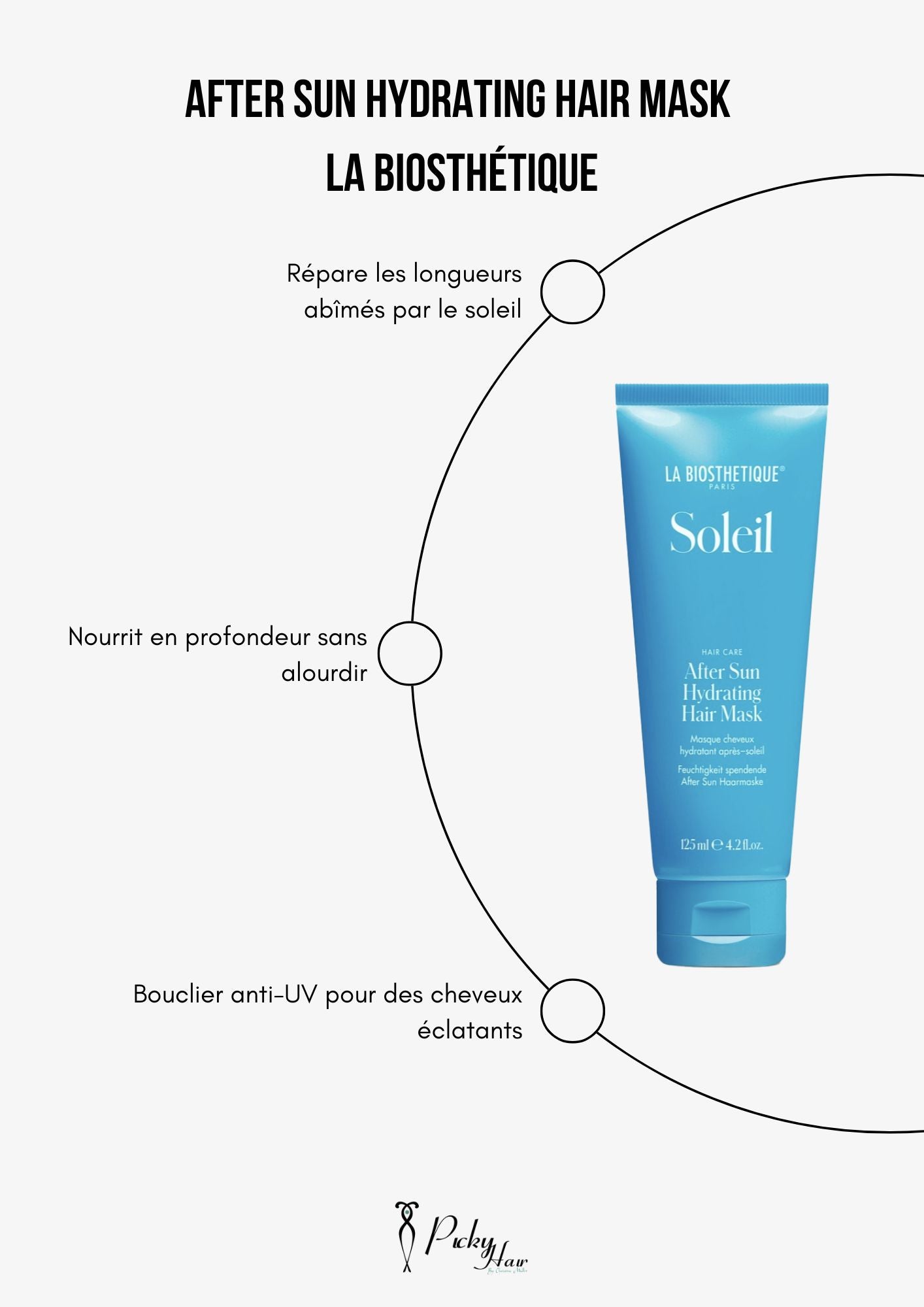 mask corps et cheveux apres soleil la biostethique picky hair reims 