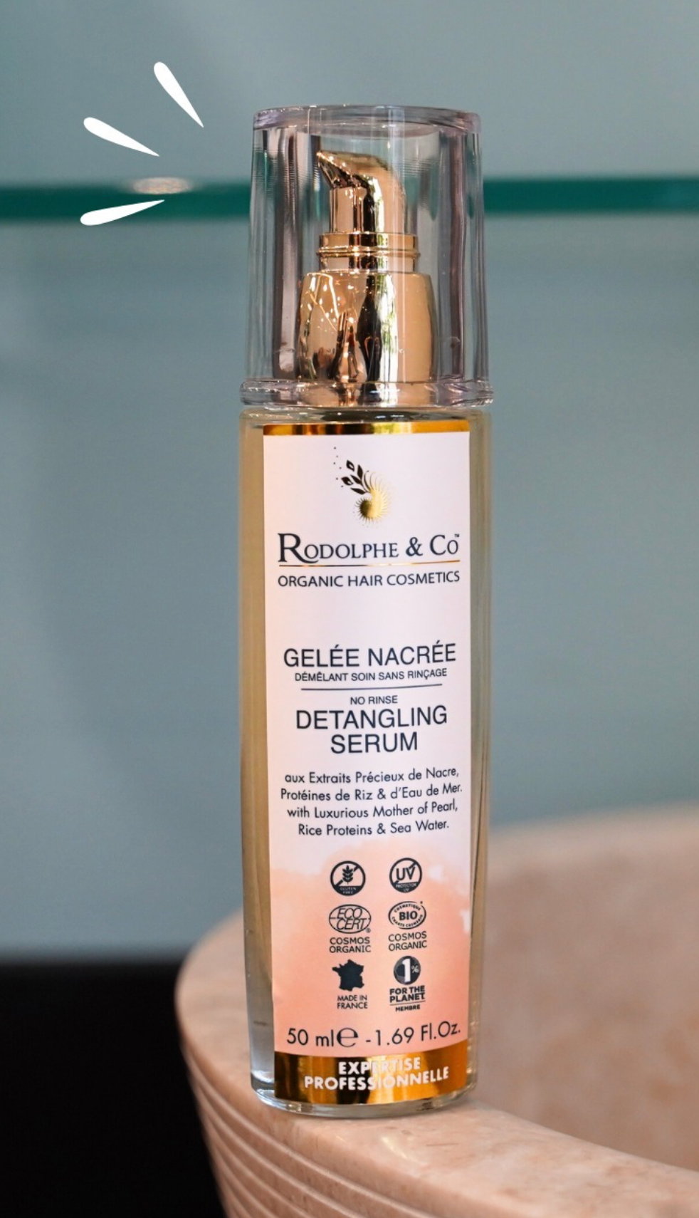 gelée nacrée Rodolphe and Co reims picky hair demelant bio hair care