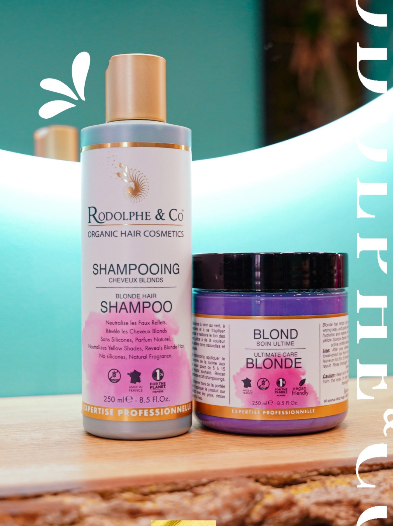 shampoing cheveux blonds Rodolphe and co reims picky hair bio visagiste coiffure hair care